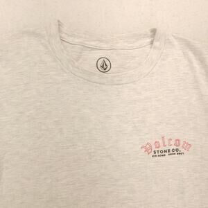 Volcom Crew Neck Short Sleeve Graphic T Shirt Mens Size Medium M Gray
